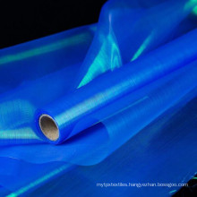 metallic organza fabric roll